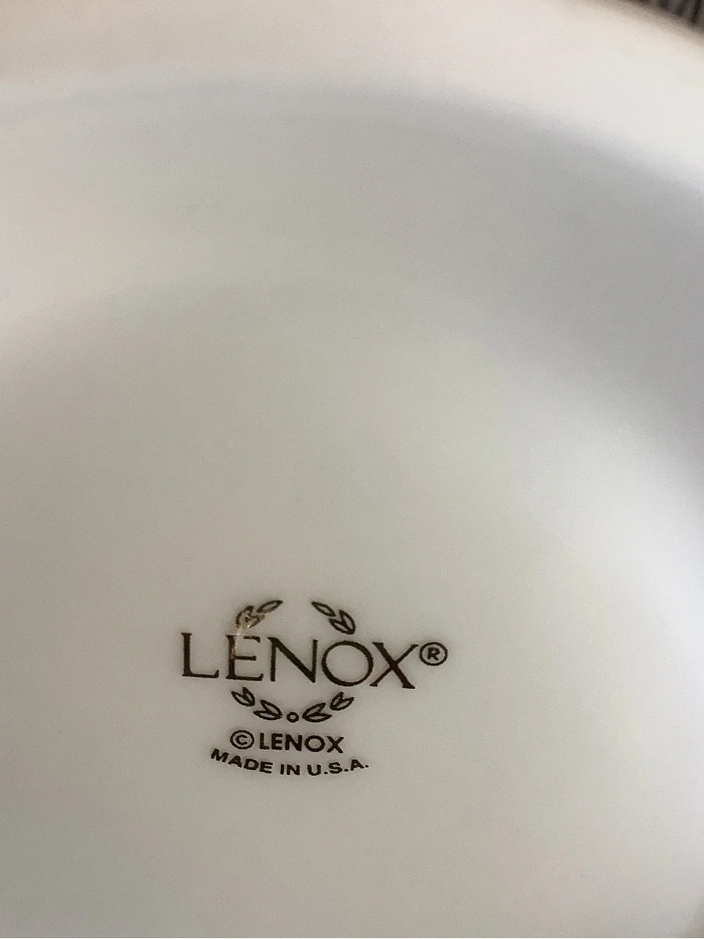 Lenox Sahara Sunset Collection White Fluted Vase with Gold Gazelle Band